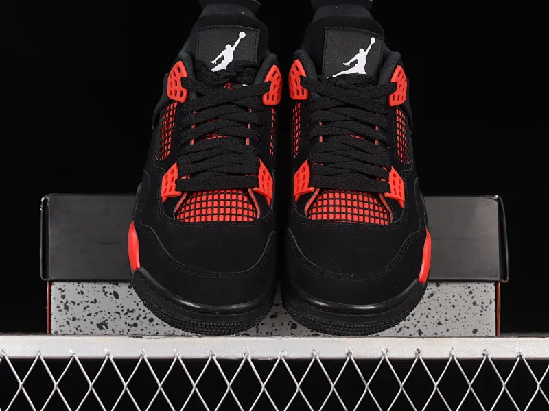 All categories Air Jordan Jordan series basketball shoes Air Jordan 4 LJR version Air Jordan 4 Retro "University Blue" AJ4 Joe 4 new black and red retro casual sports culture basketball shoes CT8527-016